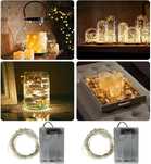 2x girlanda drut łańcuch LED baterie AA 2m 20 diod
