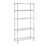 Regał magazynowy druciany ażurowy kolor szary 180x90x35cm do 250kg