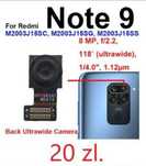 tył kamera, do Xiaomi Redmi Note 9