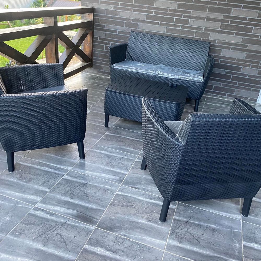 Комплект садових меблів Keter Salemo set Graphite (8711245145297)