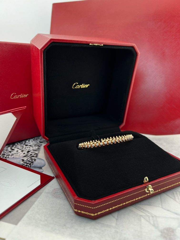 Золотой Браслет Clash De Cartier  Diamonds