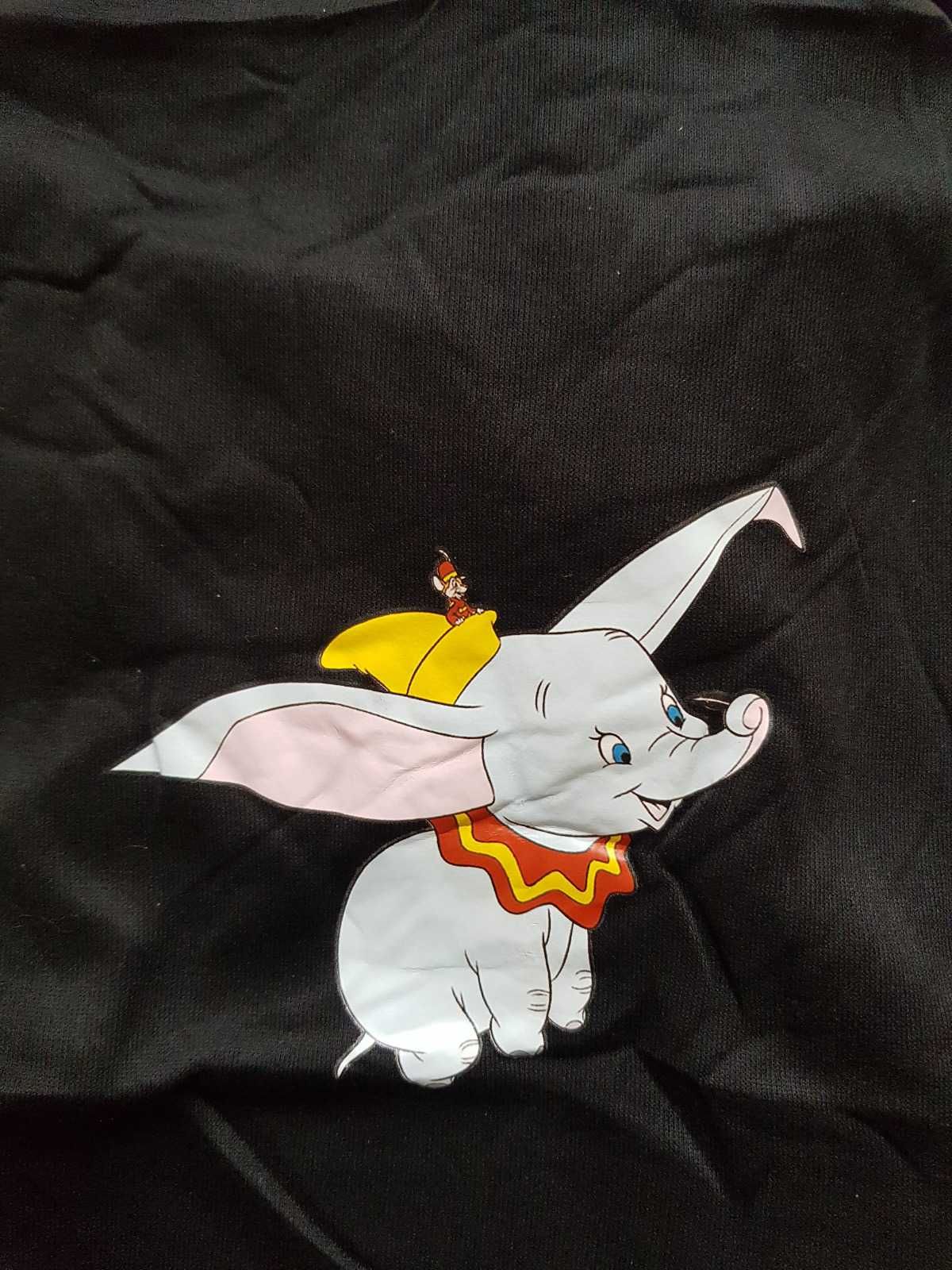 Czarna bluza z kapturem dla psa słonik Dumbo Disney XL ubranko