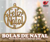 Bolas de Natal corte a laser