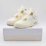 Buty Air Jordan 4 Metallic Gold Białe damskie męskie 100% Oryginalne