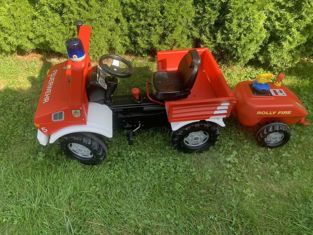 Straż pożarna Mercedes Unimog Rolly Toys na pedały