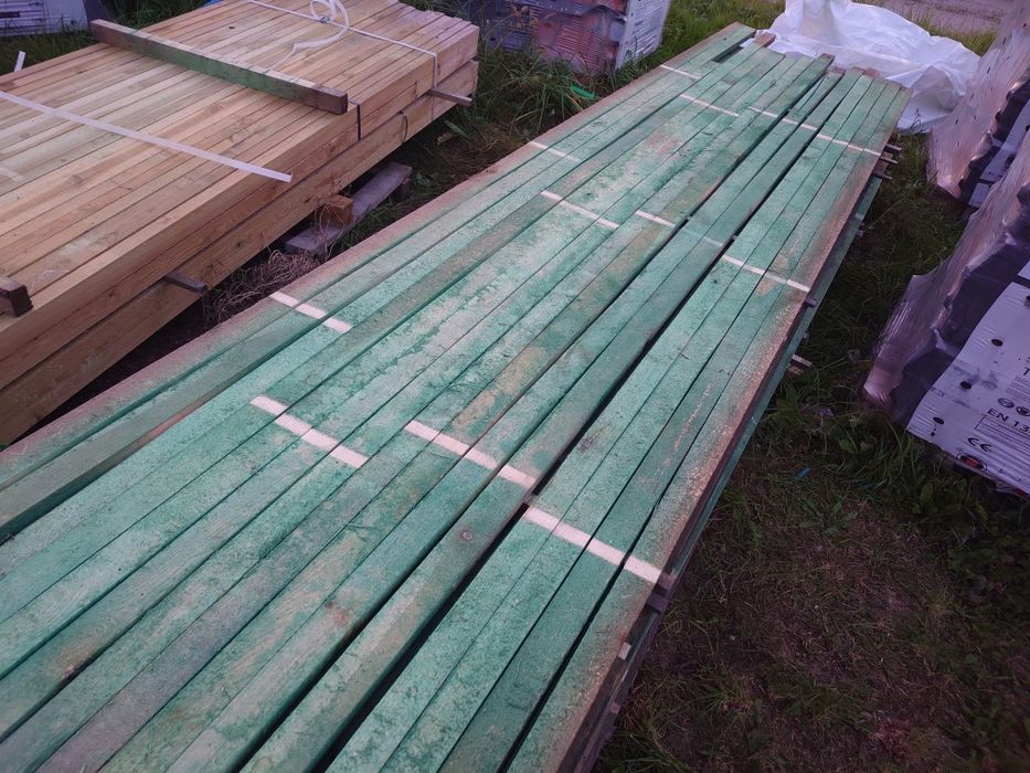 Kontrłaty, drewno na dach, drewno, listwy 0,8m3