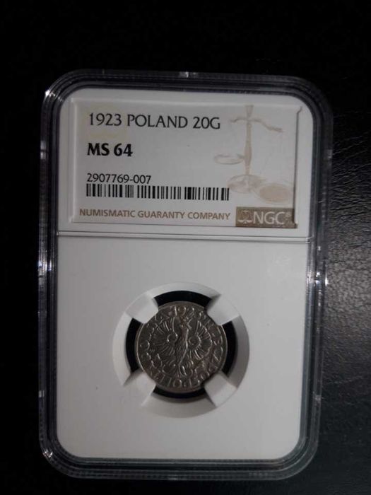 20 groszy 1923 NGC MS 64