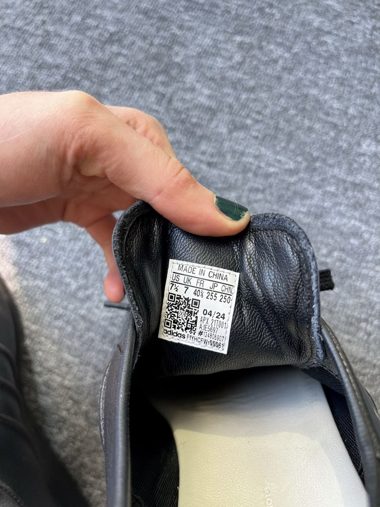 Adidas sneakersy czarne y3 yohji yamamoto 04/24 Y-3 country skorzane