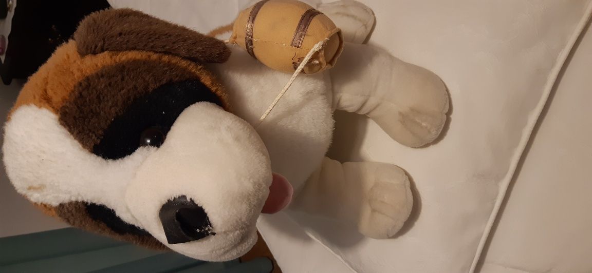 Cão peluche. Estado novo. Pêlo fofinho