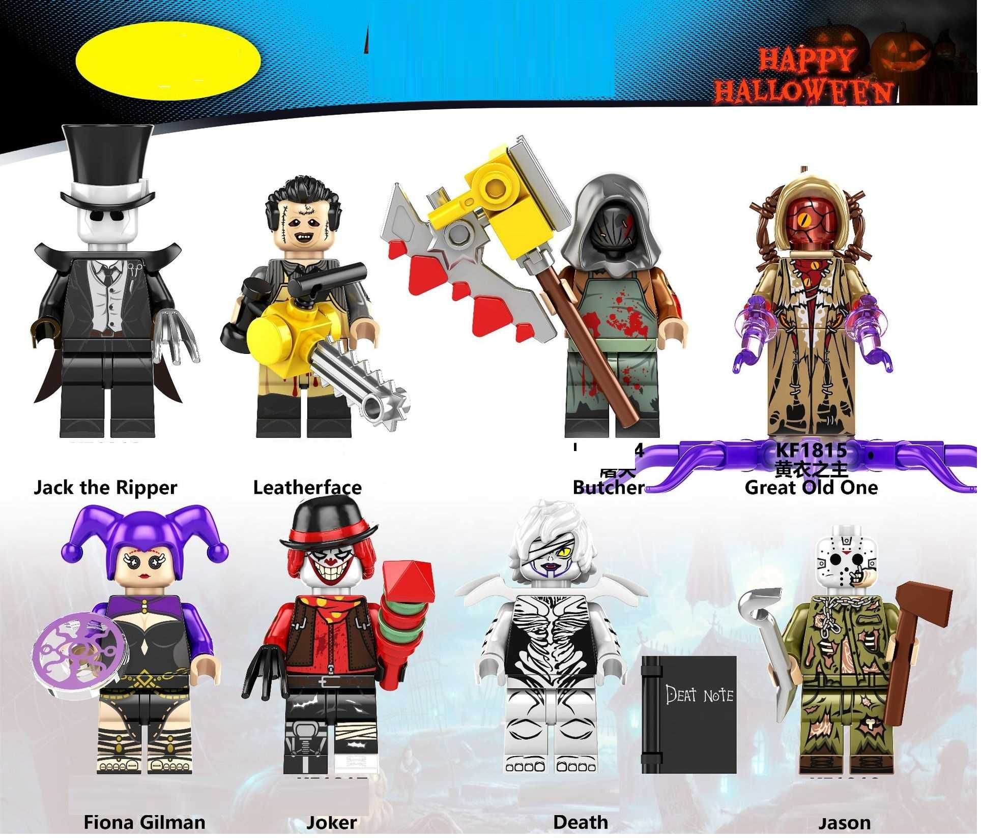 Coleção de bonecos minifiguras Terror nº5 (compatíveis Lego)