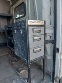 Regały/szuflady zabudowa busa modul system