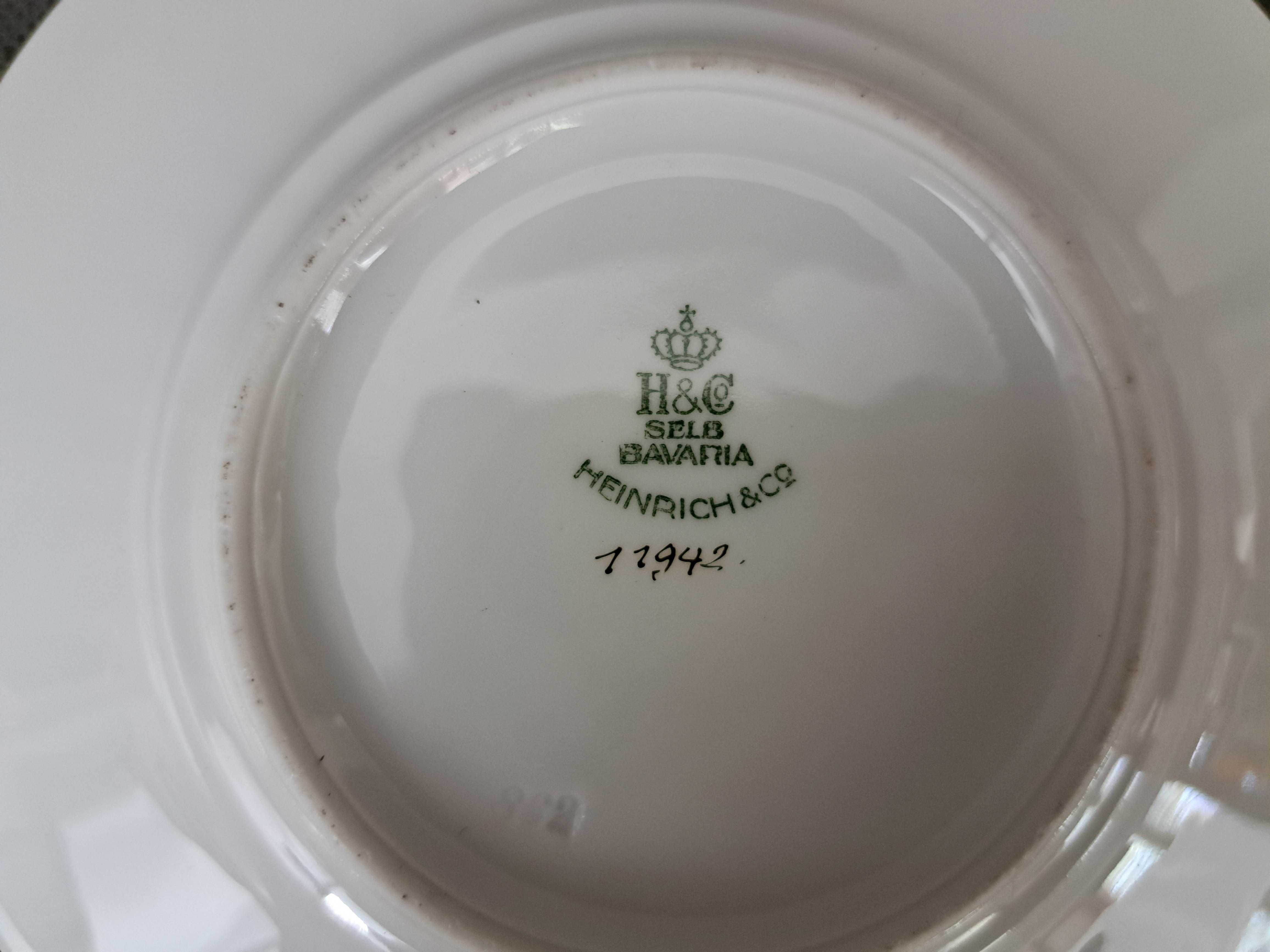 Porcelanowy zestaw śniadaniowy, trio, Heinrich
