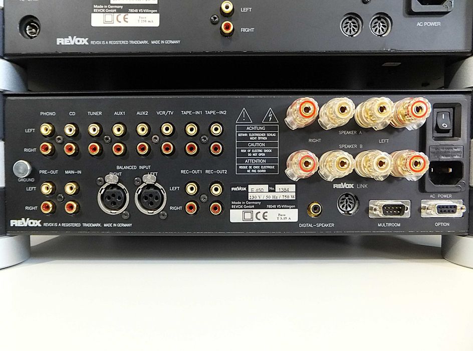 HI-END zestaw stereo wieża REVOX E426 + E450 + E460