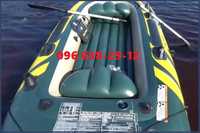 Розпродажа Надувний човен лодка Интекс 3-х слойная насос весла