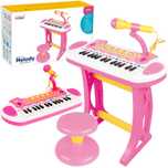 Elektroniczne Organki Pianino Keyboard Mikrofon Stołek Dźwięki I