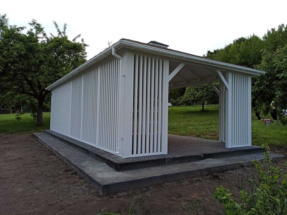 Altana ogrodowa z tarasem Ogród zimowy z altaną 8x4