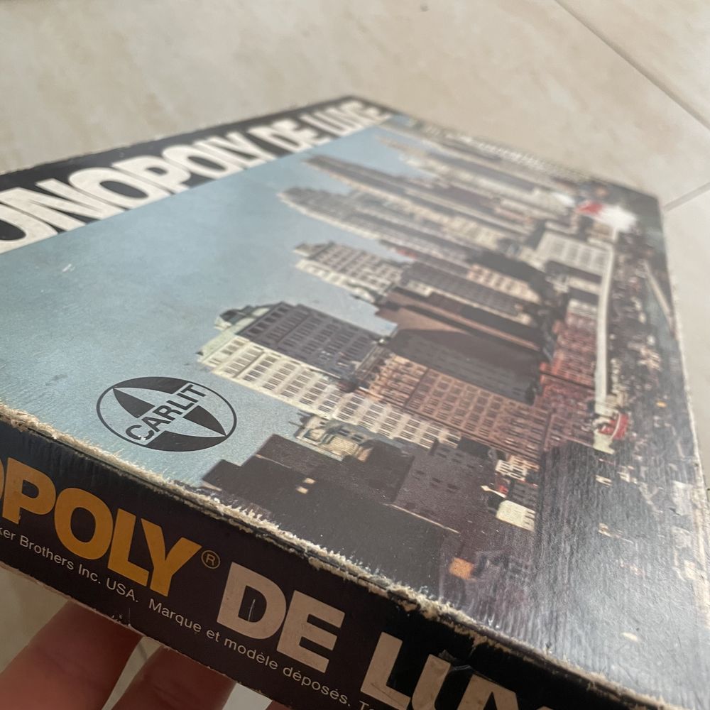 Stara gra planszowa monopol de luxe monopoly 1961 carlit