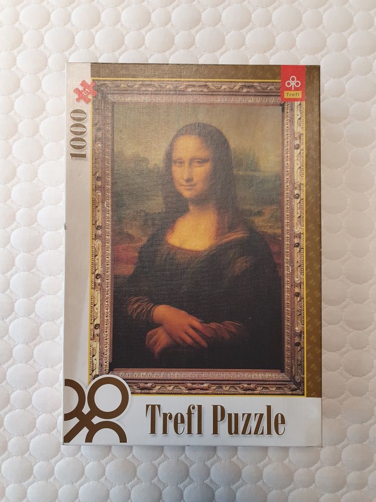 Puzzle trefl Mona Lisa 1000 kompletne