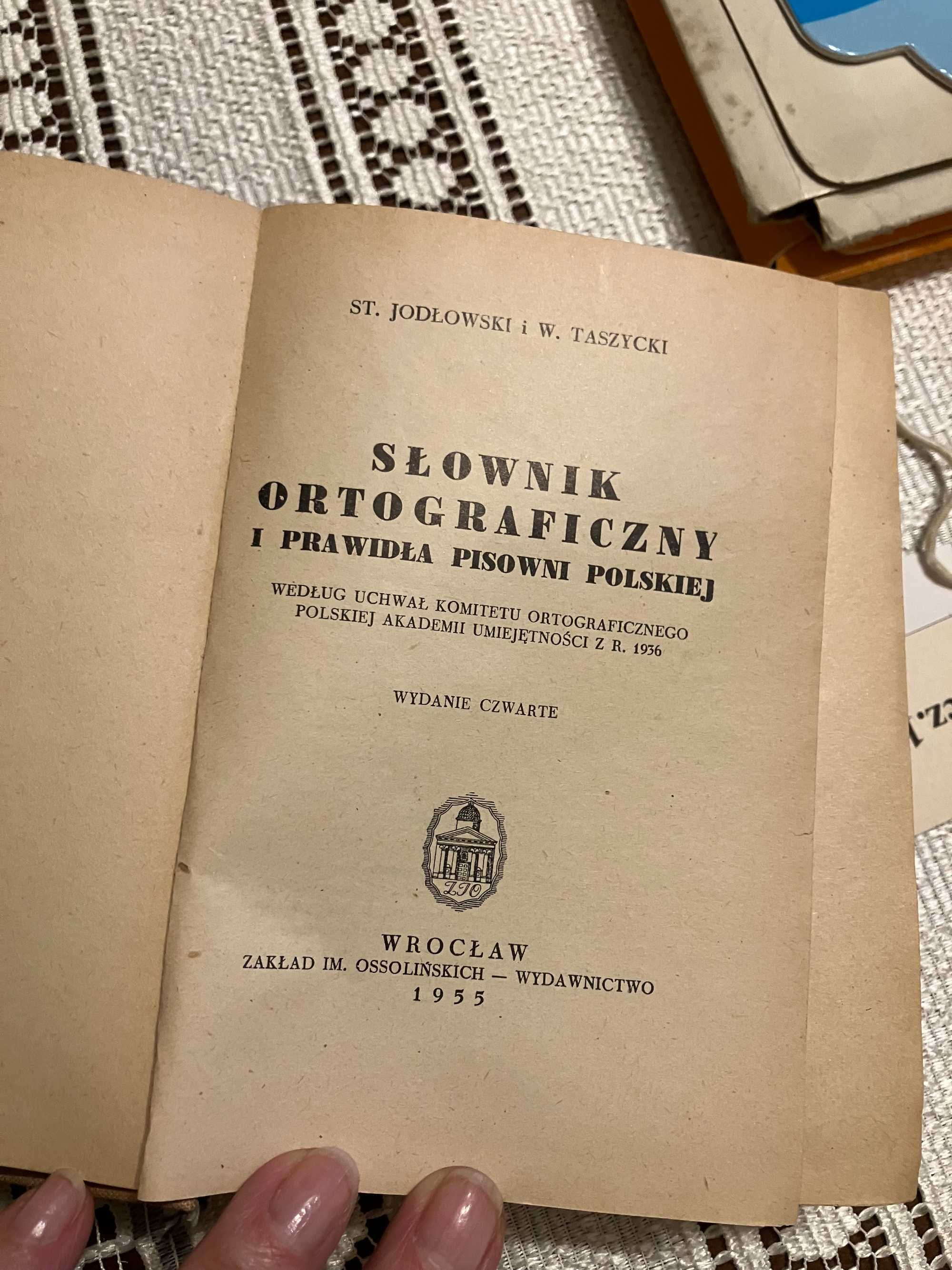Słownik ortograficzny-Jodłowski, Taszycki-1955