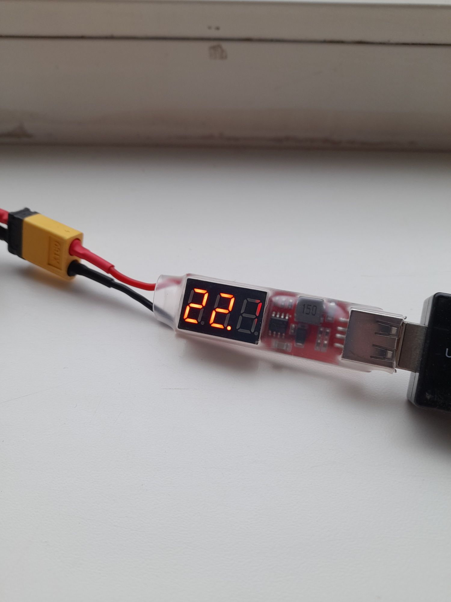 Пристрій для заряджання XT-60 на USB (2s-6s, 5В)