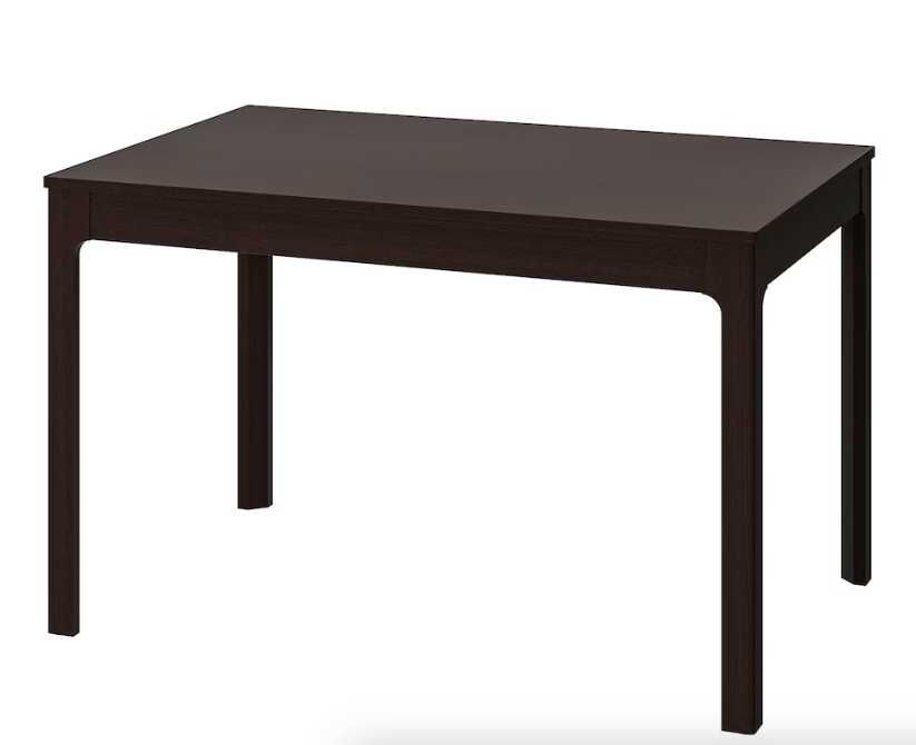 EKEDALEN - Mesa extensível, castanho escuro, 120/180x80 cm
