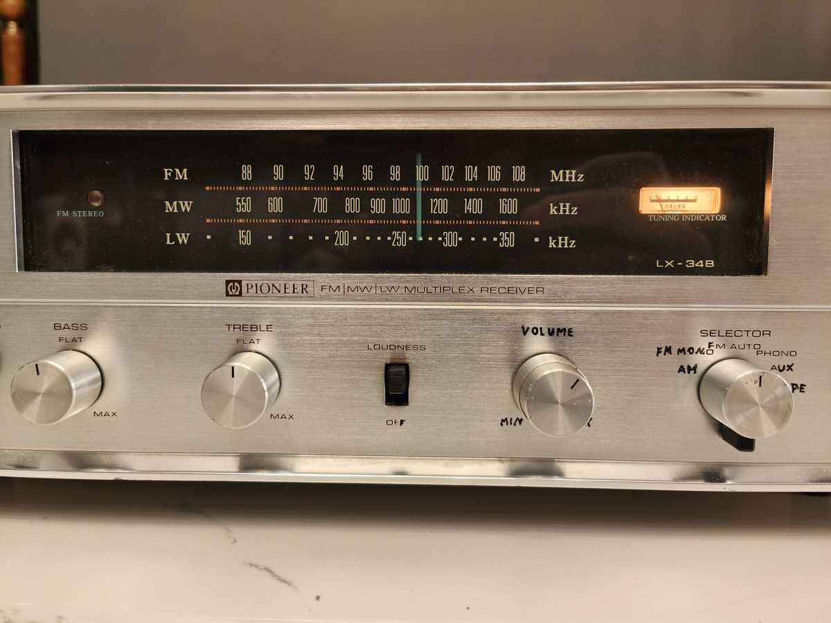 PIONEER LX-34B Rzadki amplituner LAMPOWY ! Vintage ! OKAZJA sx-34