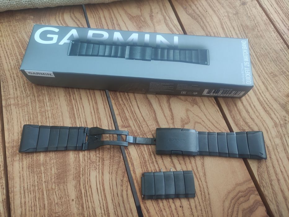 Oryginalna bransoleta tytanowa GARMIN 26mm, bdb stan , Fenix , epix