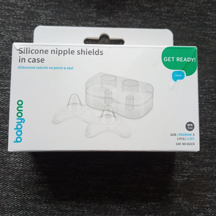 Silikonowe nakładki na sutki piersi do karmienia babyono