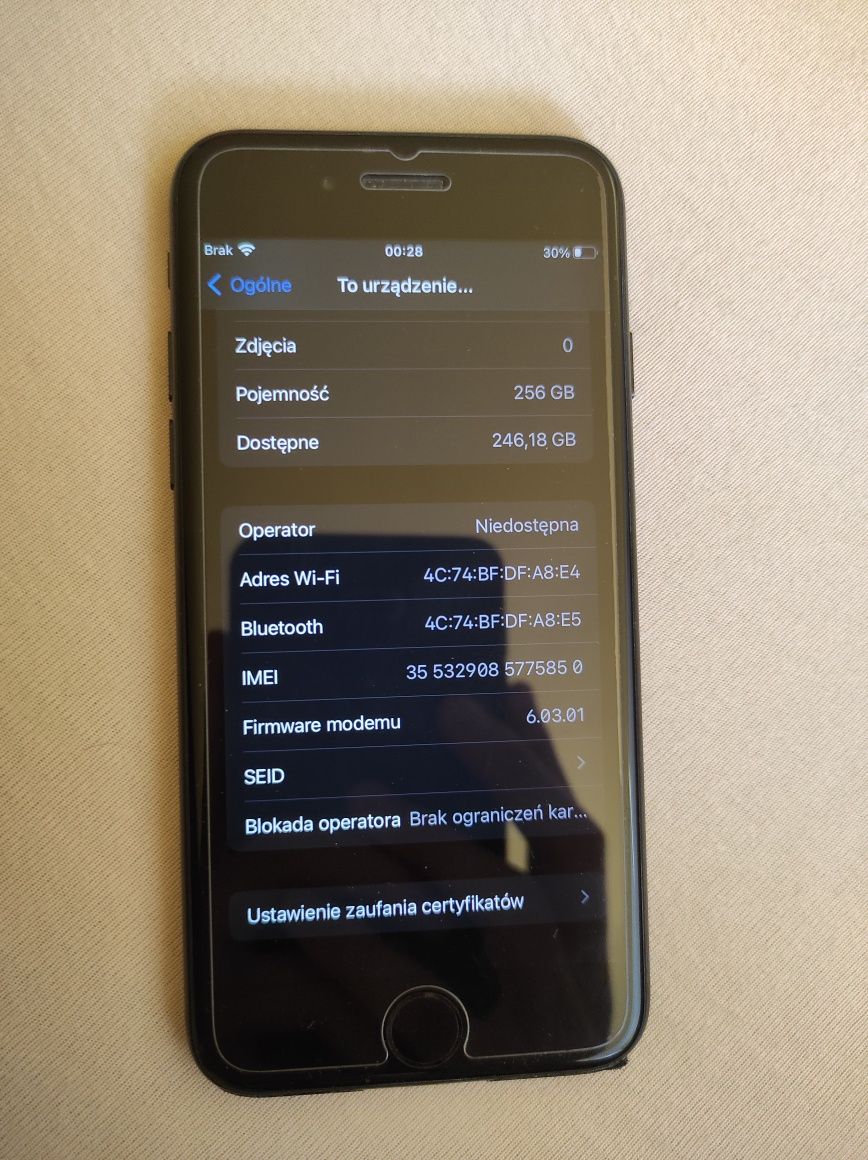 iPhone 7 256gb bateria 84%
