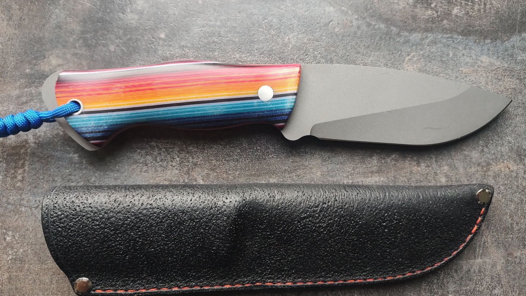 Nóż ZZ Custom Knives. Rising-Sleipner. G10, Micarta