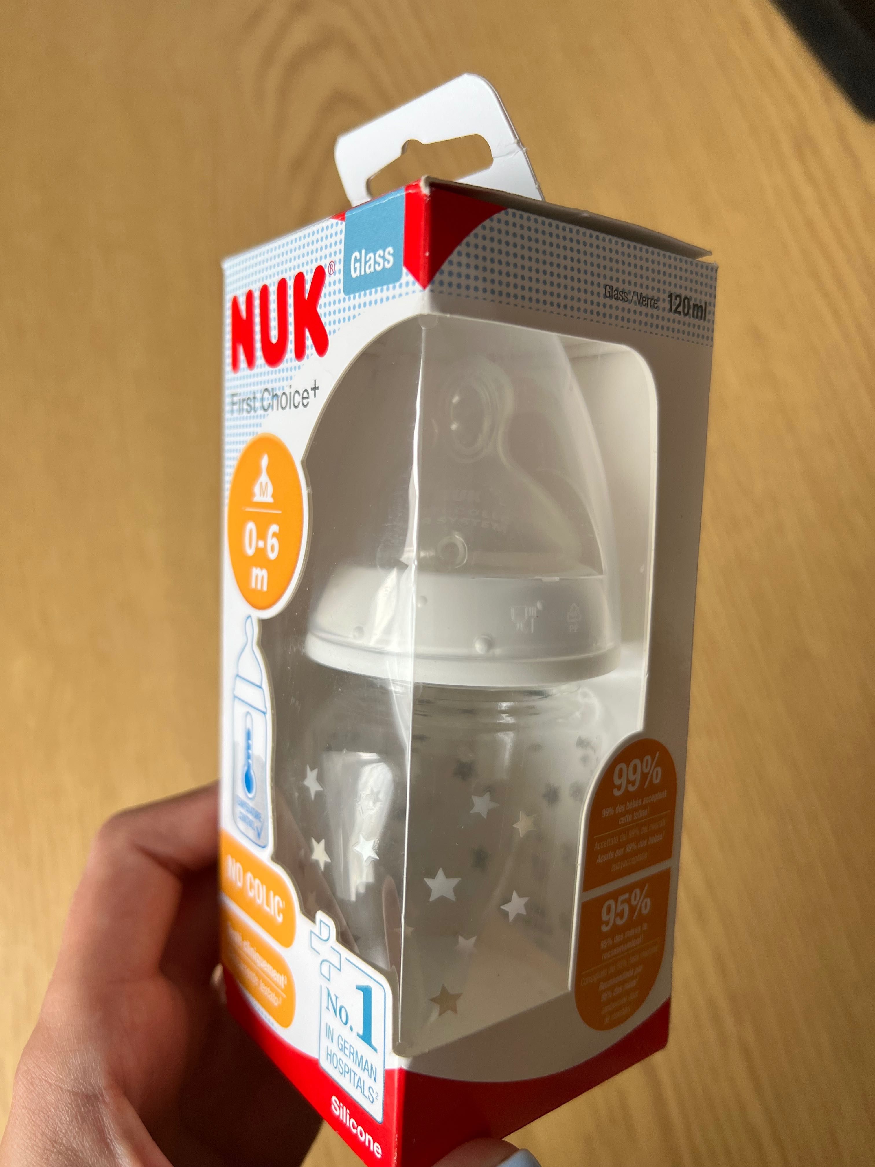 Скляна пляшечка Nuk First Choice+ 0-6 міс