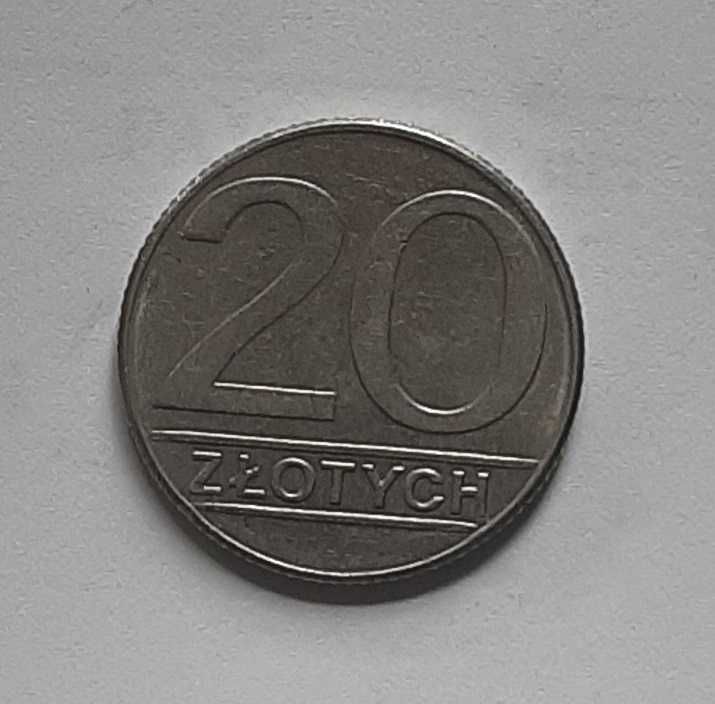Moneta Polska PRL 20 złotych 1989 r.