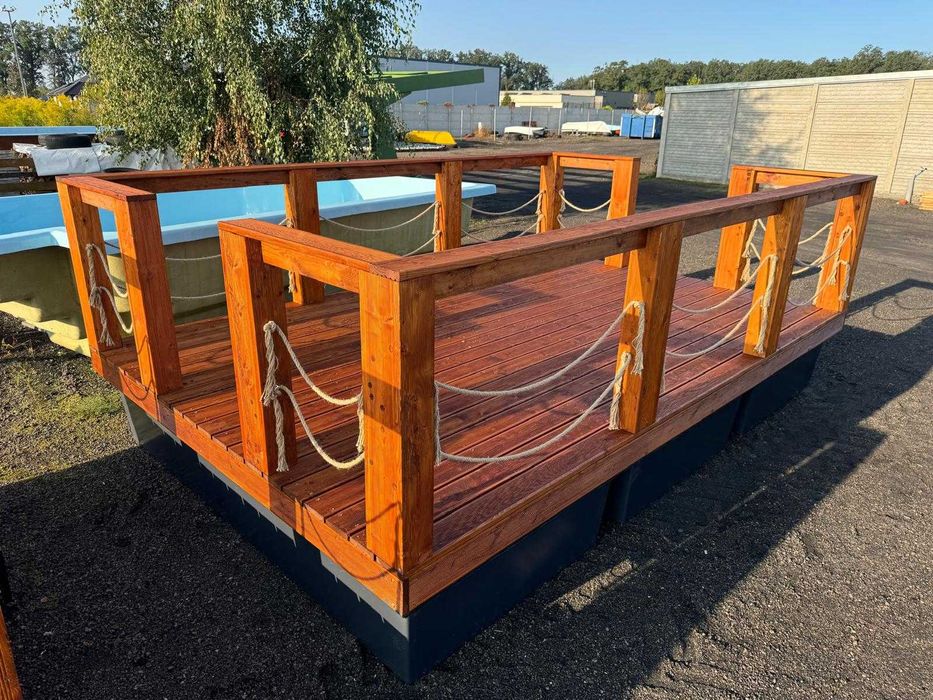 Platforma Pływająca Pomost Pływający Katamaran Taras Tratwa Działka