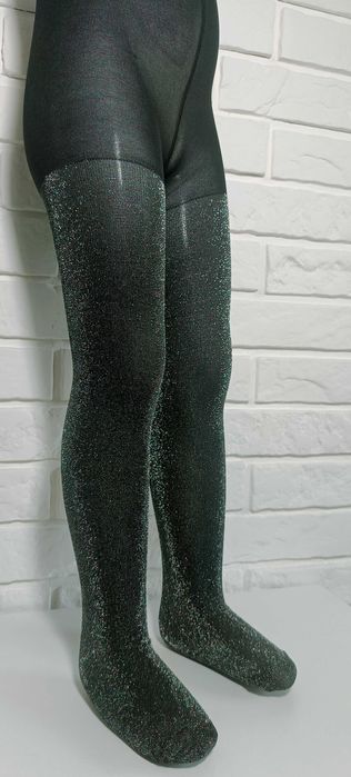 Rajstopy mikrofibra YO z przędzą metalizowaną 140-146cm