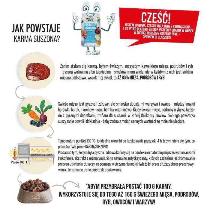 Dolina Noteci Premium Junior suszona karma dla psa jagnięcina 4 KG