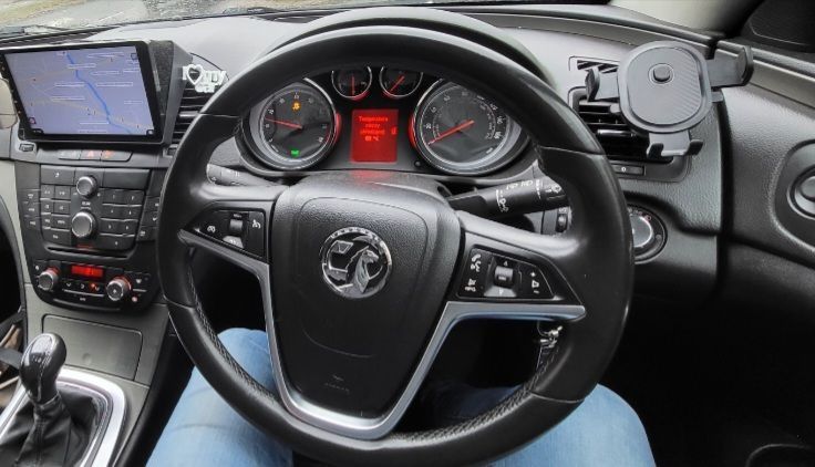 Kierownica opel insignia astra vectra zafira skóra czarna