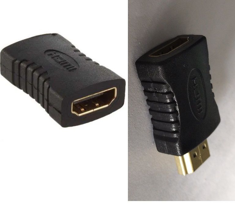 Extensão adaptador cabo HDMI femea / femea /macho Novo extensor NOVO*