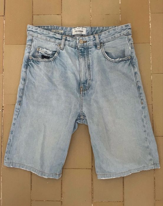 Calcoes azuis claros baggy