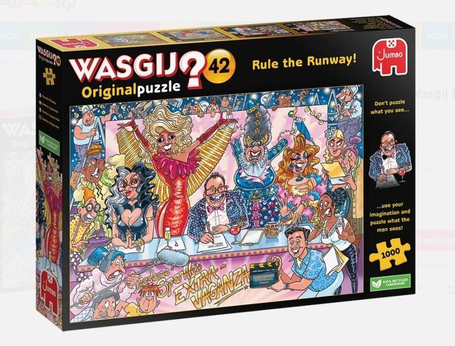 Puzzle 1000 Konkurs mody Wasgij pudełko,370x270 mm