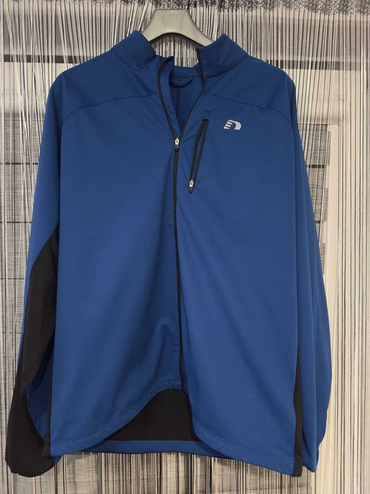 Kurtka do biegania Newline Core Cross JKT niebieska męska 2XL/XL