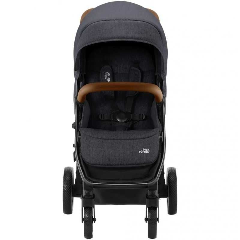 Wózek spacerowy BRITAX ROMER B-Agile R Black Shadow / Brown Handle