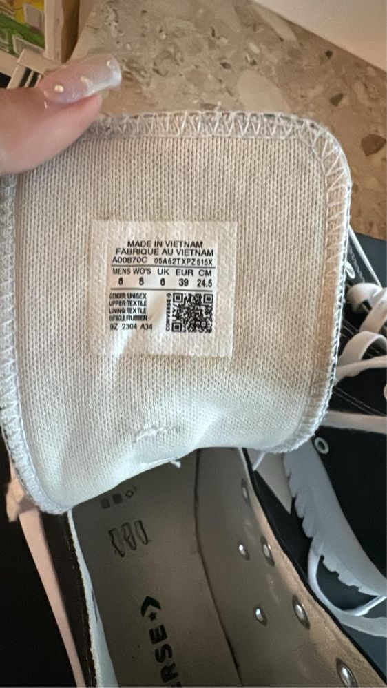 Converse shoes czarno biale