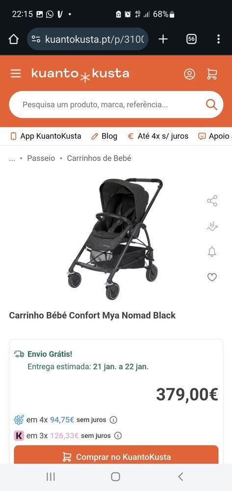 Carrinho em boas condições