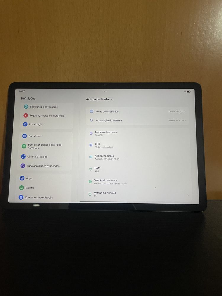 Lenovo Tab M11.