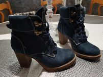 Damskie buty 37 zimowe na obcasie