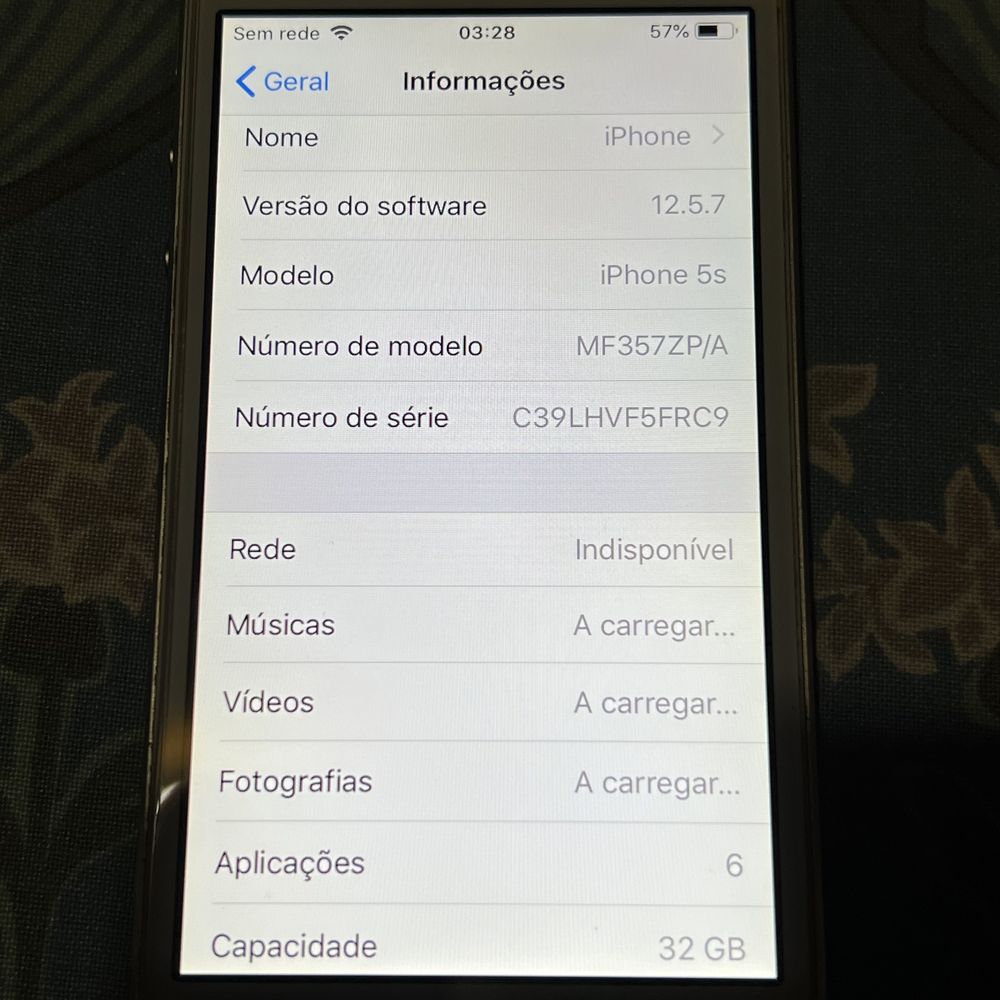 iPhone 5s 32GB dourado em perfeito estado