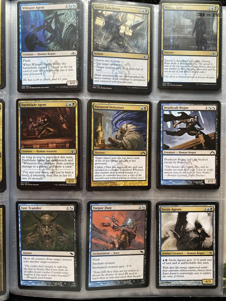 Magic the gathering Kolekcja 42 kart DIMIR + 1000 kart każda inna