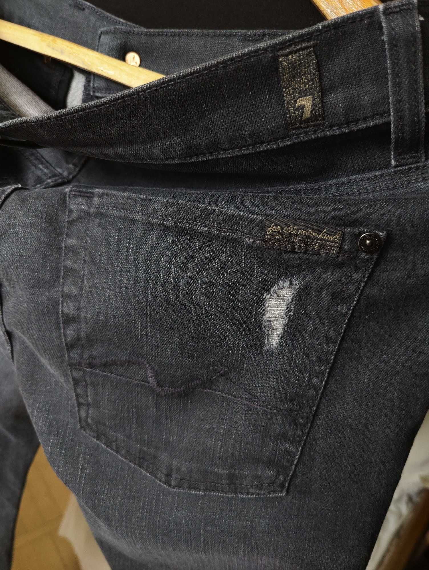 Джинсы For all mankind jeans USA w32 stretch grey.