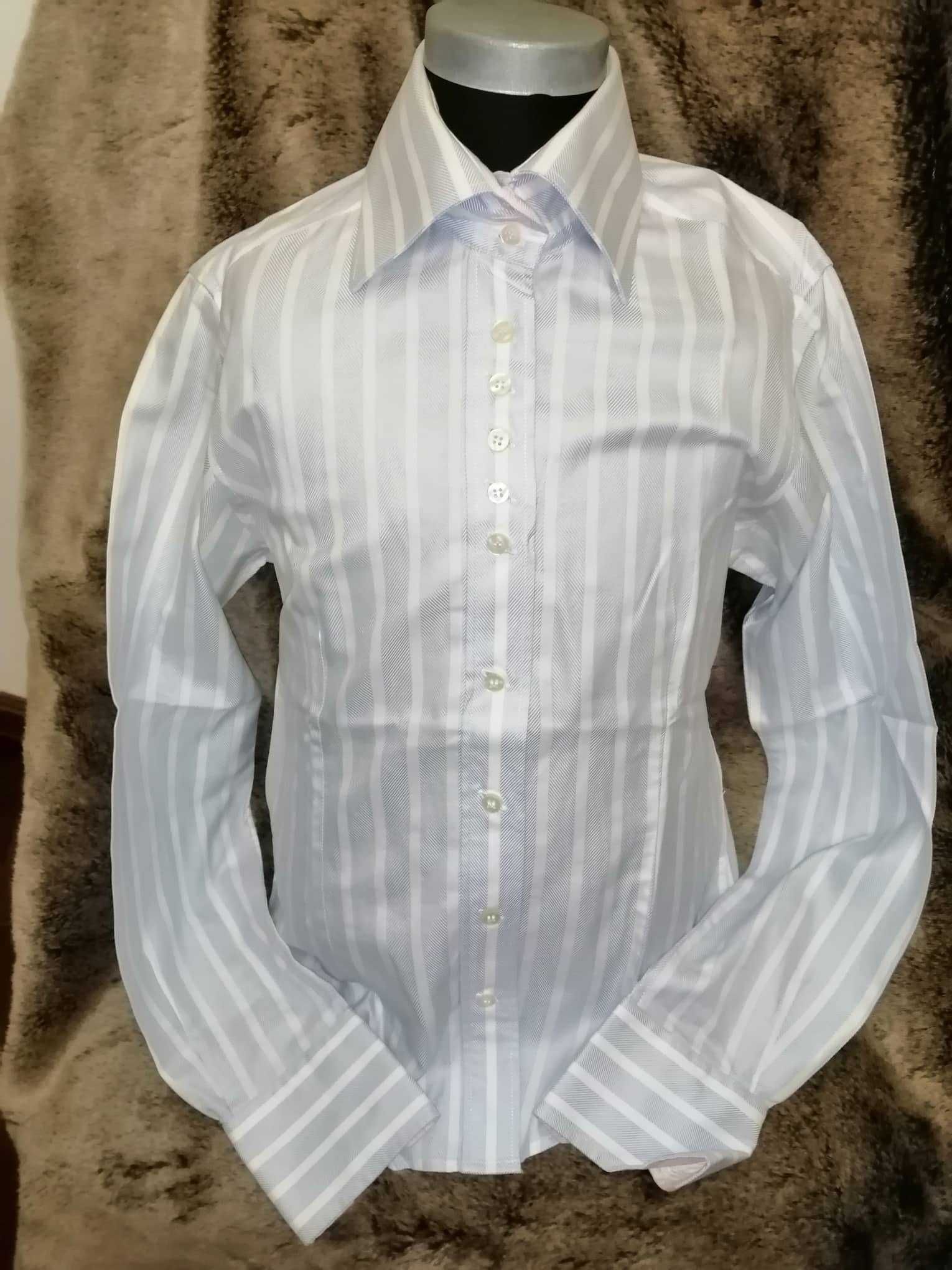 Camisa clássica azul risca branca Tam. 38 sacoor - excelente estado