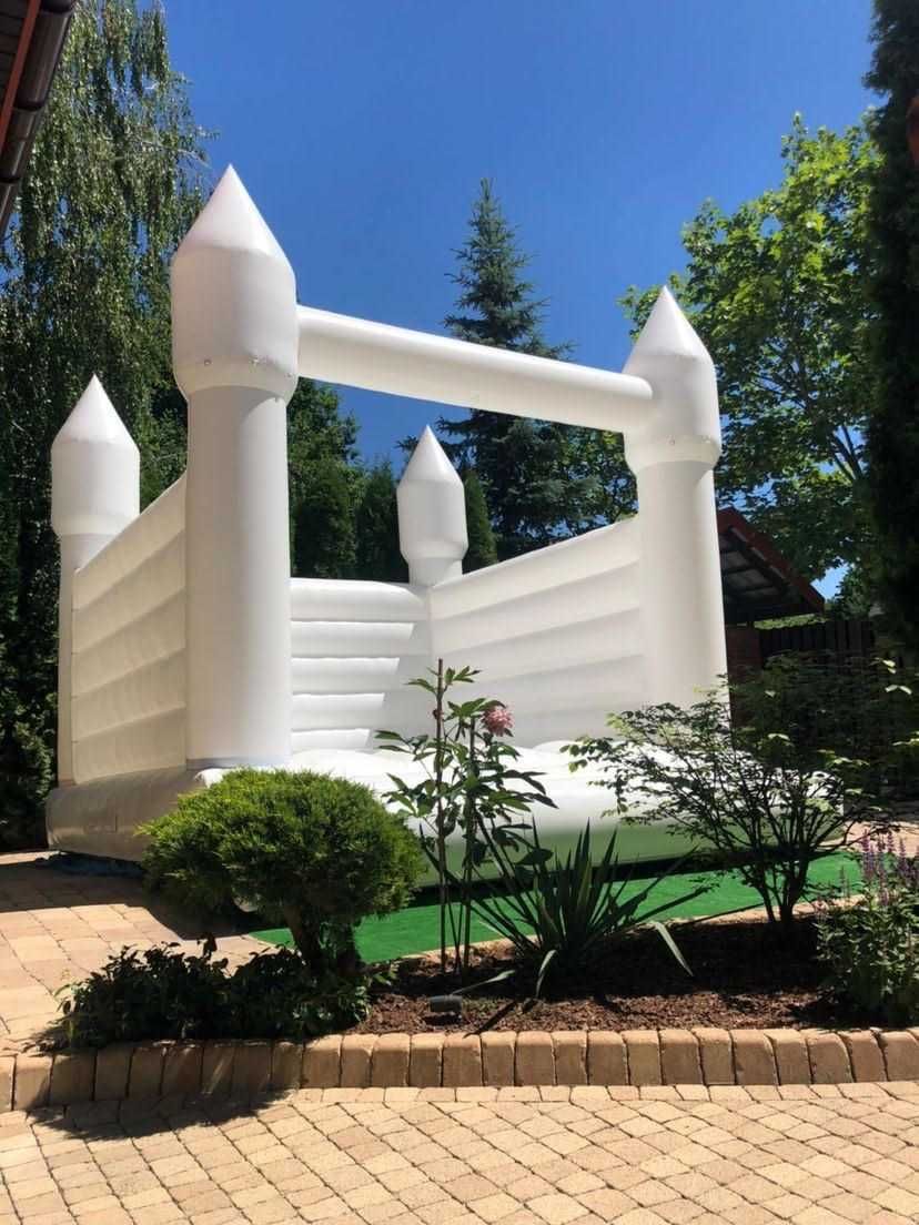 Biały zamek dmuchany / Bouncy castle / Wesele / Komunia / Wynajem